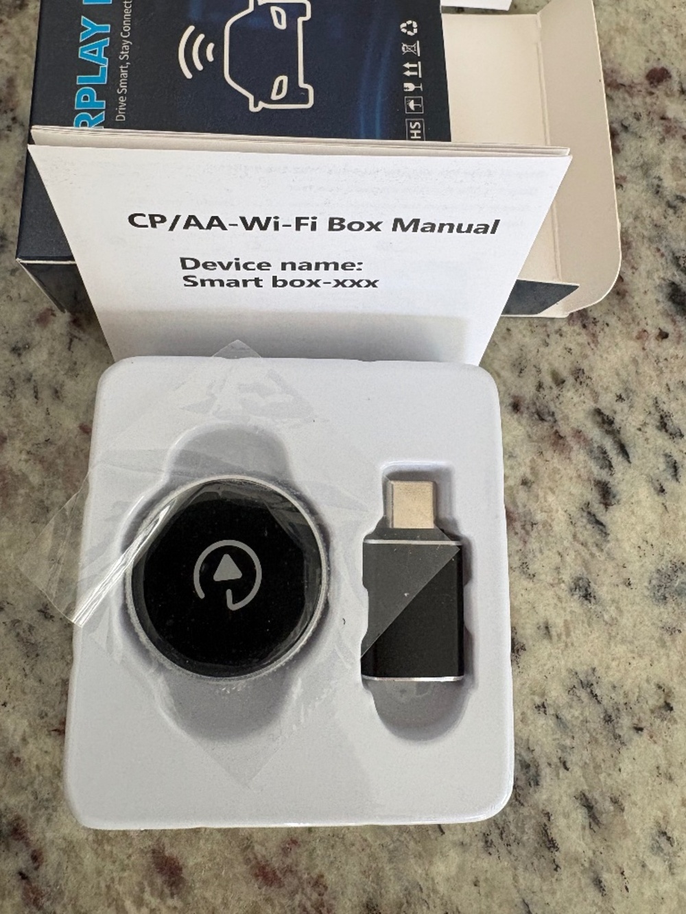 CARPLAY BOX 2-in-1 Wireless CarPlay Adaptor For Apple IPhone & Android - Picture 3 of 4